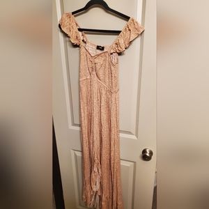 Womens boho midi dress